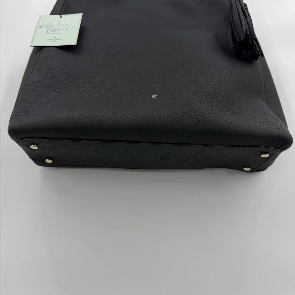 Kate Spade New York x The Madison Ave. Collection NWT Tote Black Leather